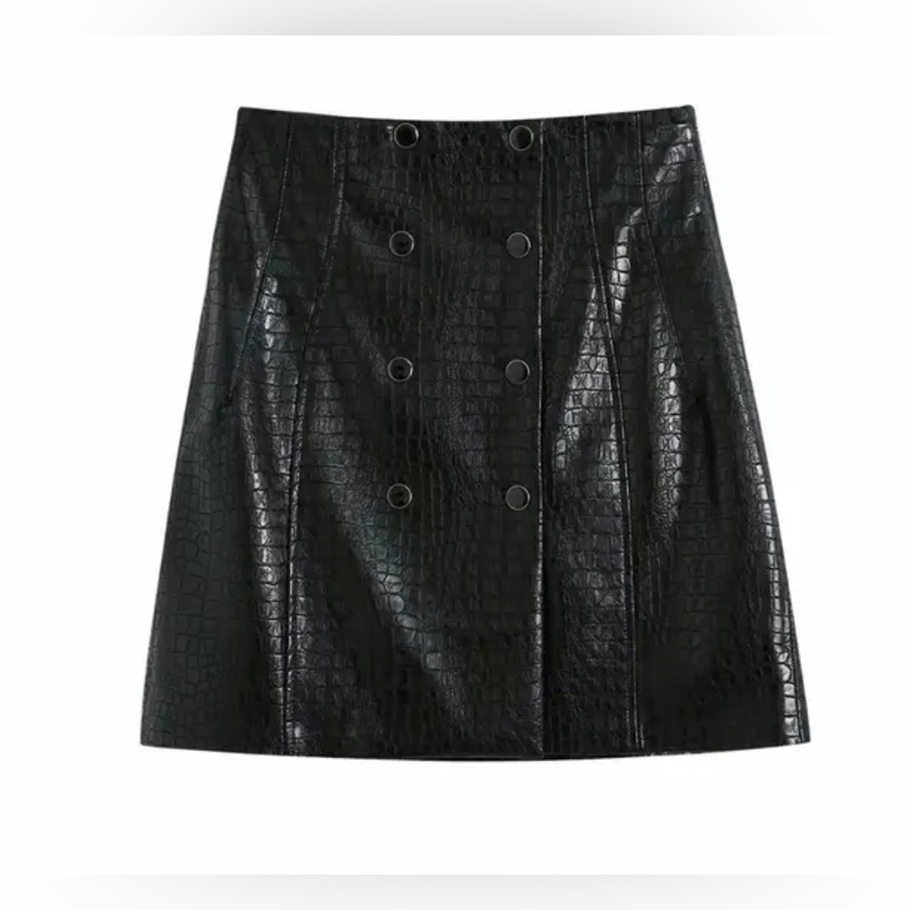 CrocoBBTuanella skirt - Black